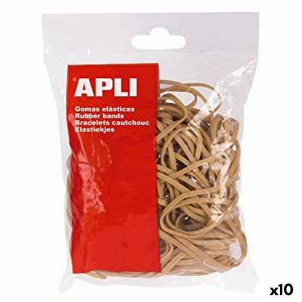 Elastiska band Apli Brun 100 x 2 mm 1 kg (10 antal)-Kontor och Kontorsmaterial, Kontorsmaterial-Apli-peaceofhome.se