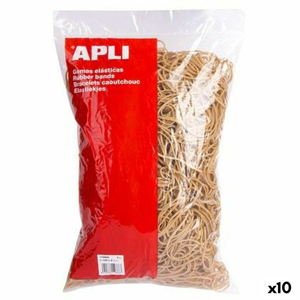 Elastiska band Apli Brun 120 x 2 mm (10 antal)-Kontor och Kontorsmaterial, Kontorsmaterial-Apli-peaceofhome.se