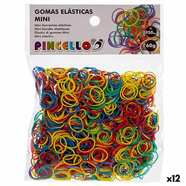 Elastiska band Mini Multicolour Ø 1,3 cm (12 antal)-Kontor och Kontorsmaterial, Kontorsmaterial-Pincello-peaceofhome.se