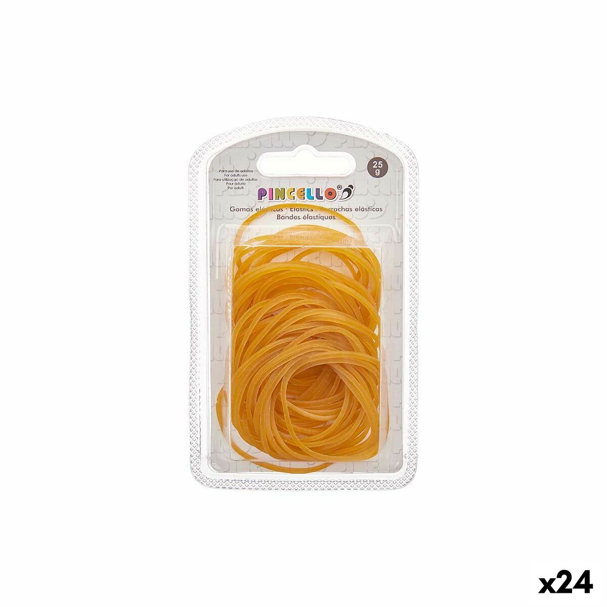Elastiska band Pincello 402 402 Gul 7,5 x 12,5 x 2 cm Stor (24 antal)-Kontor och Kontorsmaterial, Kontorsmaterial-Pincello-peaceofhome.se