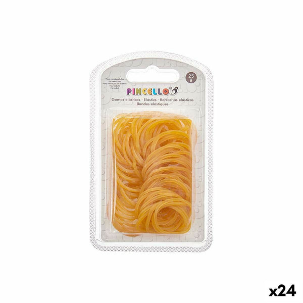 Elastiska band Pincello 403 403 Gul 7,5 x 13 x 2 cm Liten (24 antal)-Kontor och Kontorsmaterial, Kontorsmaterial-Pincello-peaceofhome.se