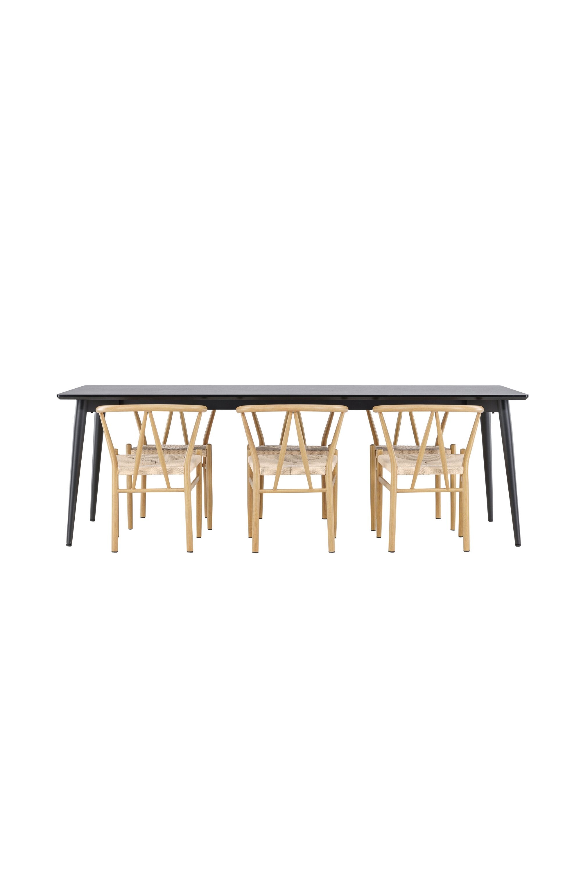 Ellis Matbord med Alfons Matstol-GR Dining Set-Venture Home-peaceofhome.se