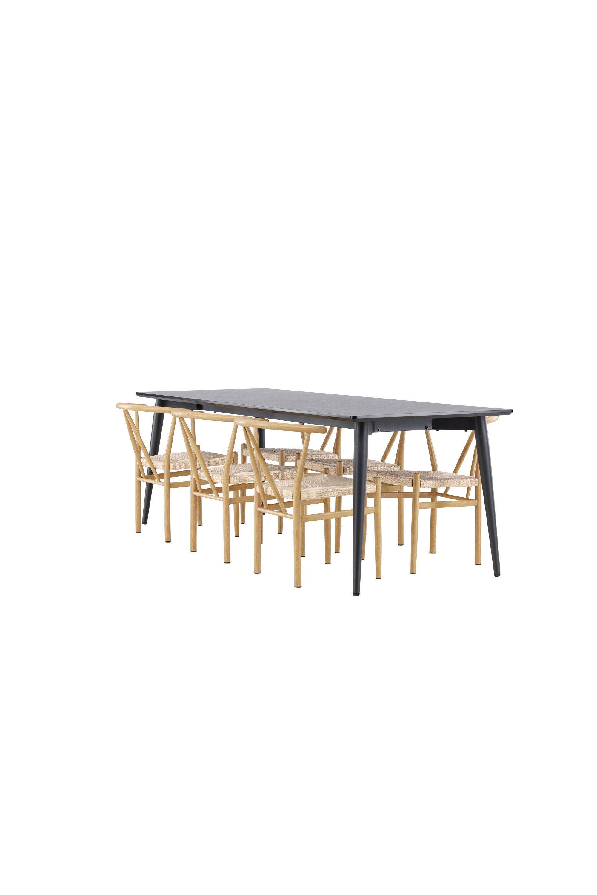 Ellis Matbord med Alfons Matstol-GR Dining Set-Venture Home-peaceofhome.se