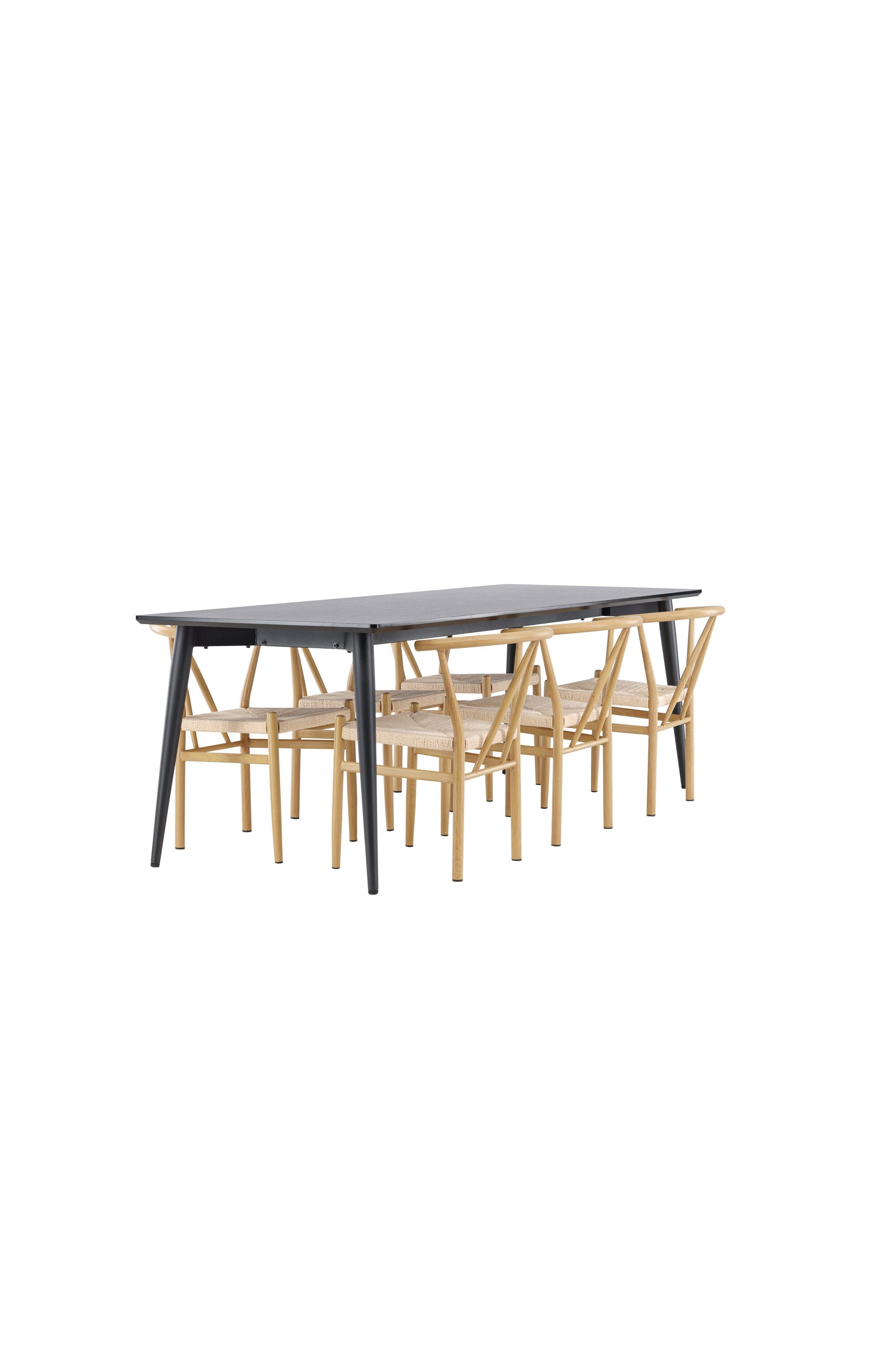 Ellis Matbord med Alfons Matstol-GR Dining Set-Venture Home-peaceofhome.se