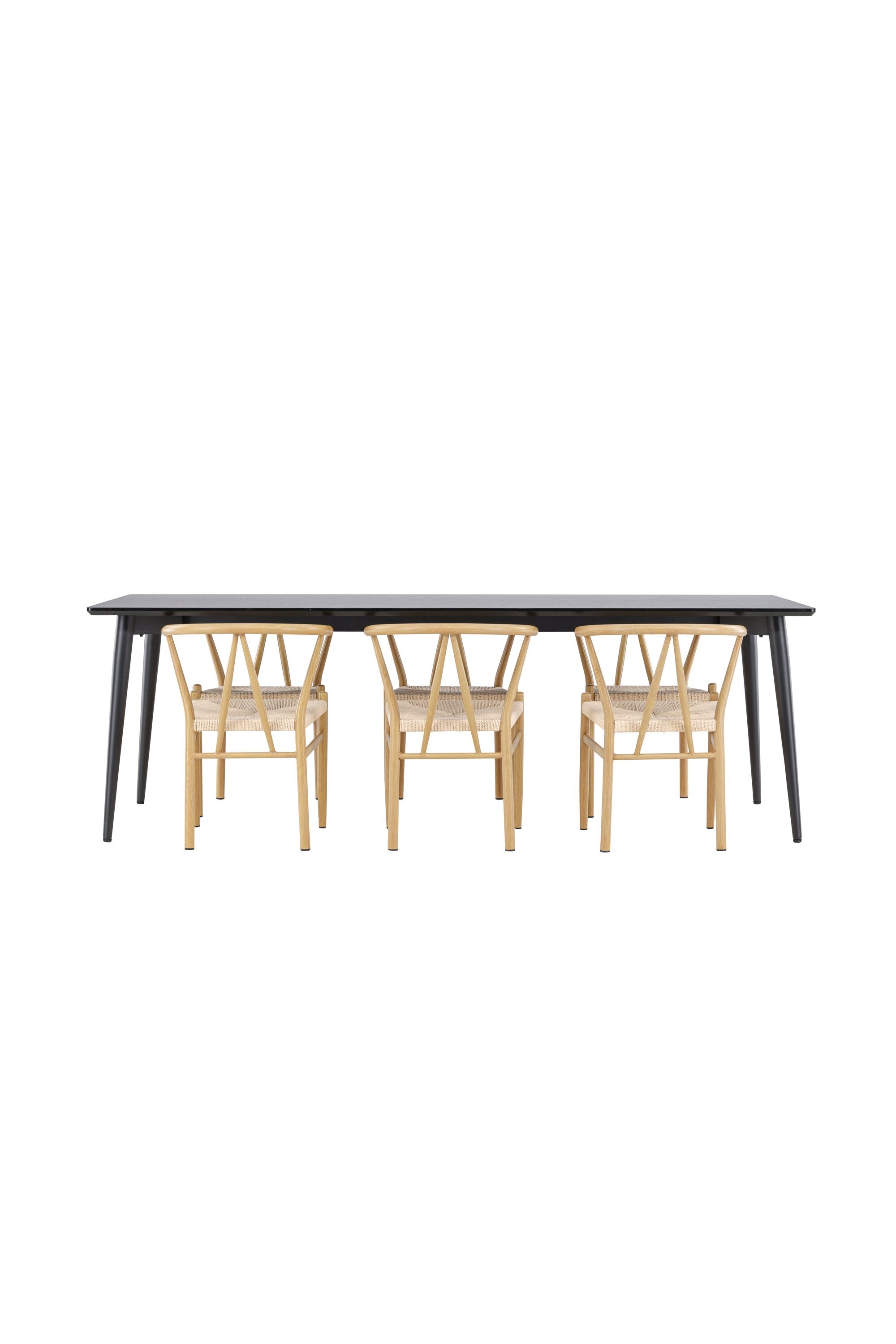 Ellis Matbord med Alfons Matstol-GR Dining Set-Venture Home-peaceofhome.se