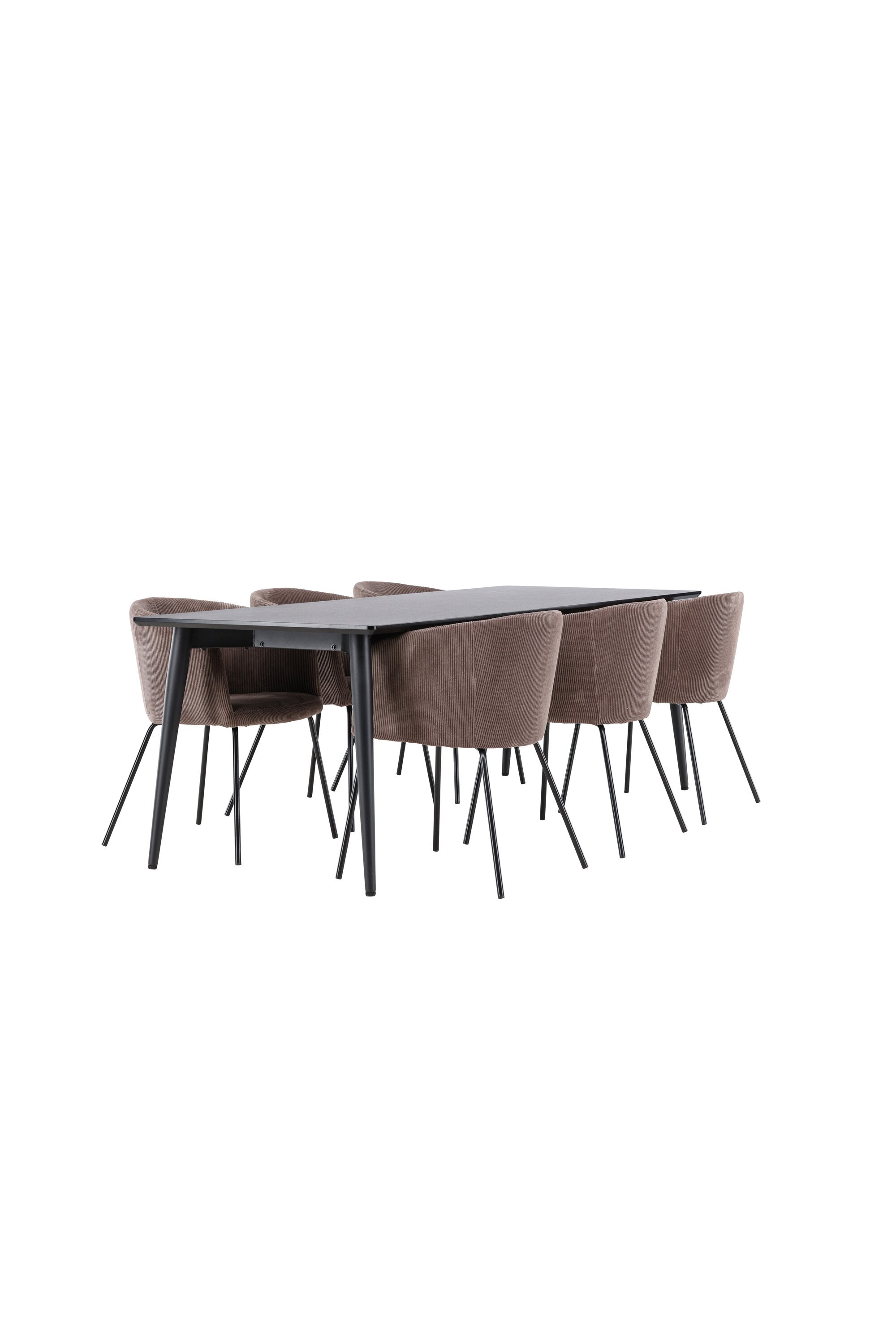 Ellis Matbord med Berit Matstol-GR Dining Set-Venture Home-peaceofhome.se