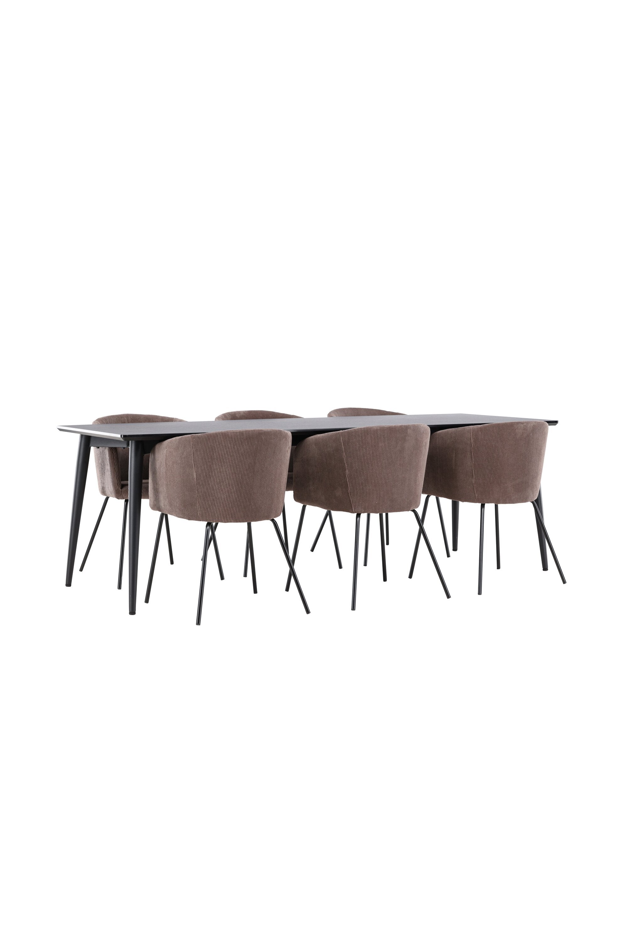 Ellis Matbord med Berit Matstol-GR Dining Set-Venture Home-peaceofhome.se