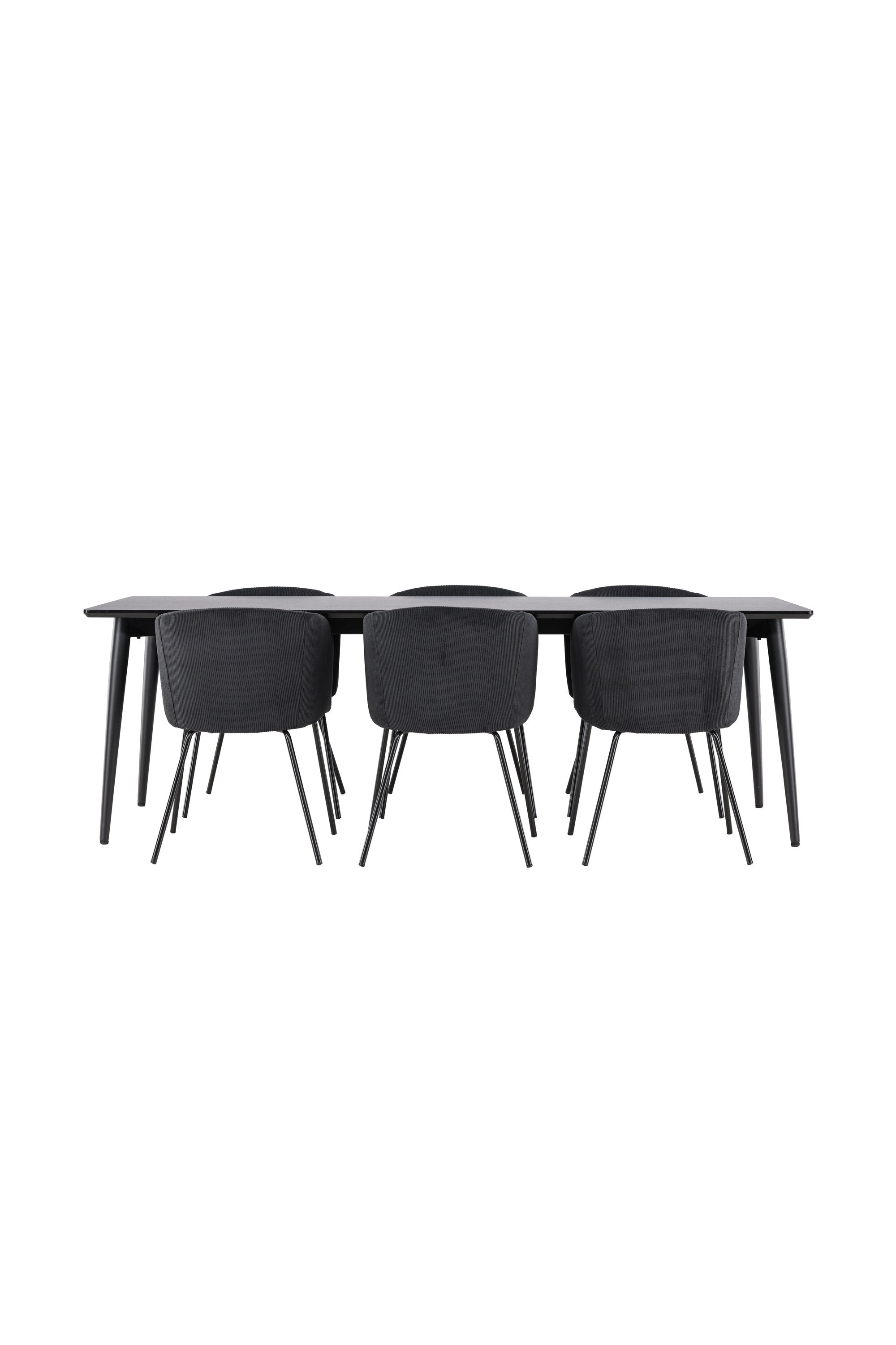 Ellis Matbord med Berit Matstol-GR Dining Set-Venture Home-peaceofhome.se