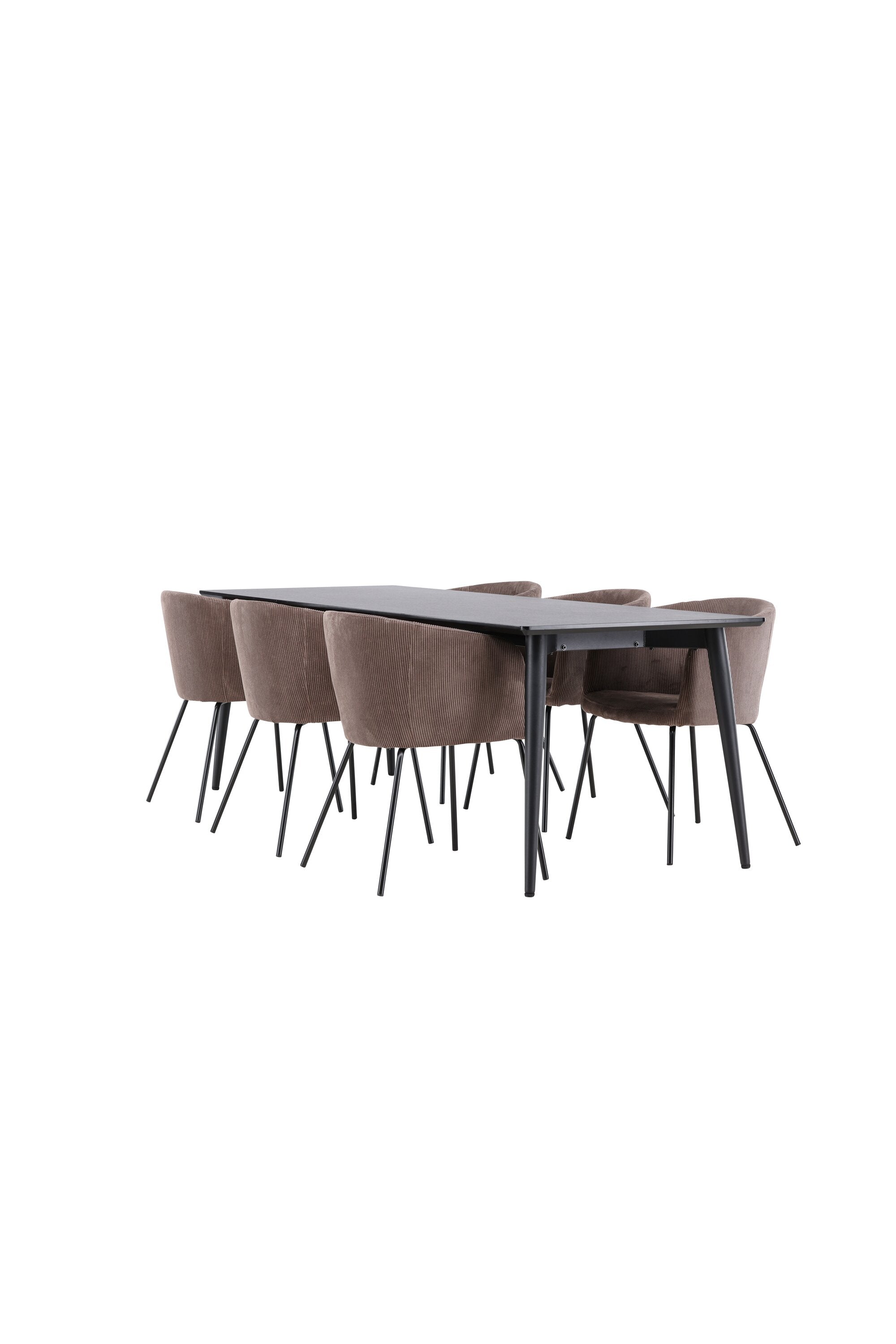 Ellis Matbord med Berit Matstol-GR Dining Set-Venture Home-peaceofhome.se