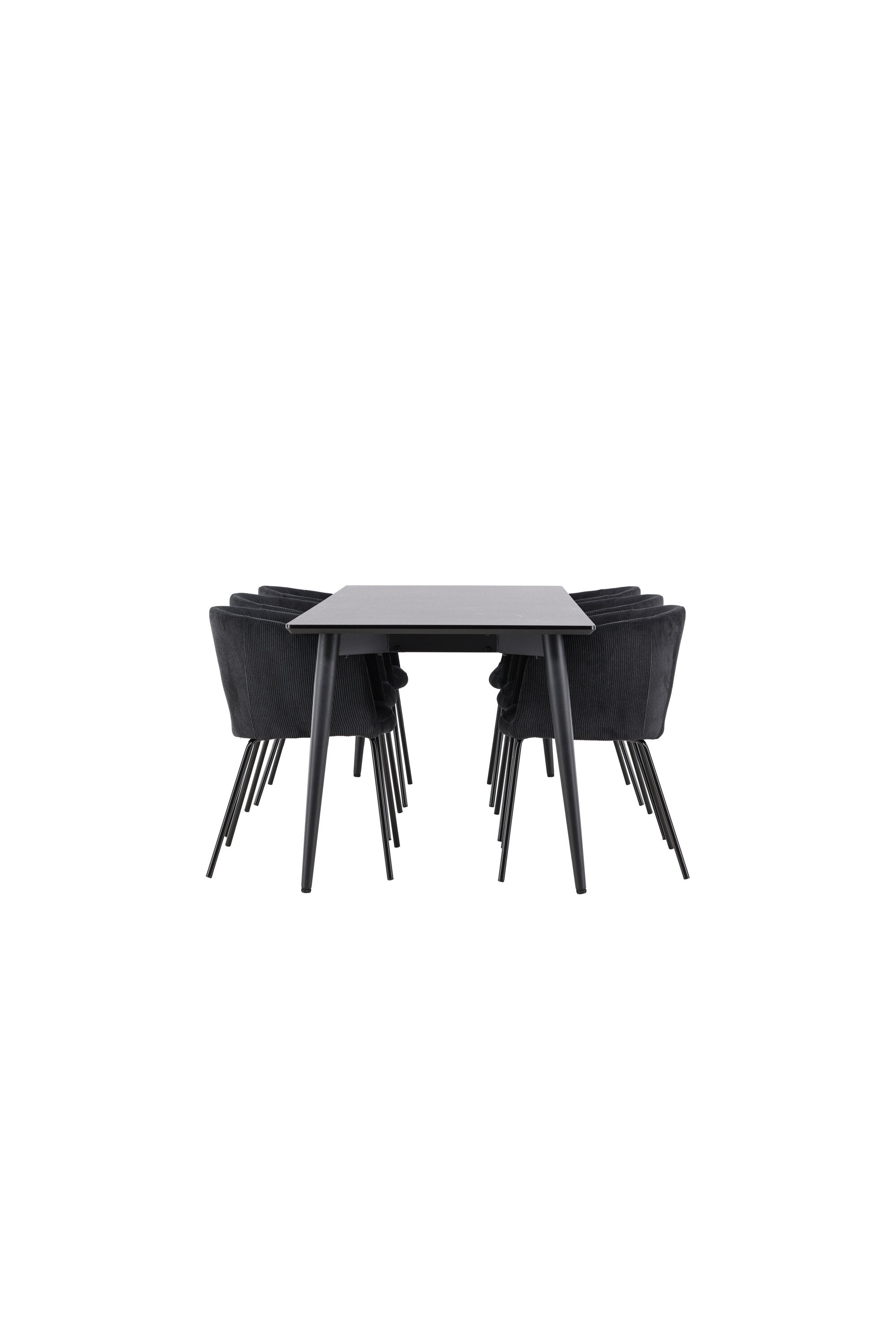 Ellis Matbord med Berit Matstol-GR Dining Set-Venture Home-peaceofhome.se