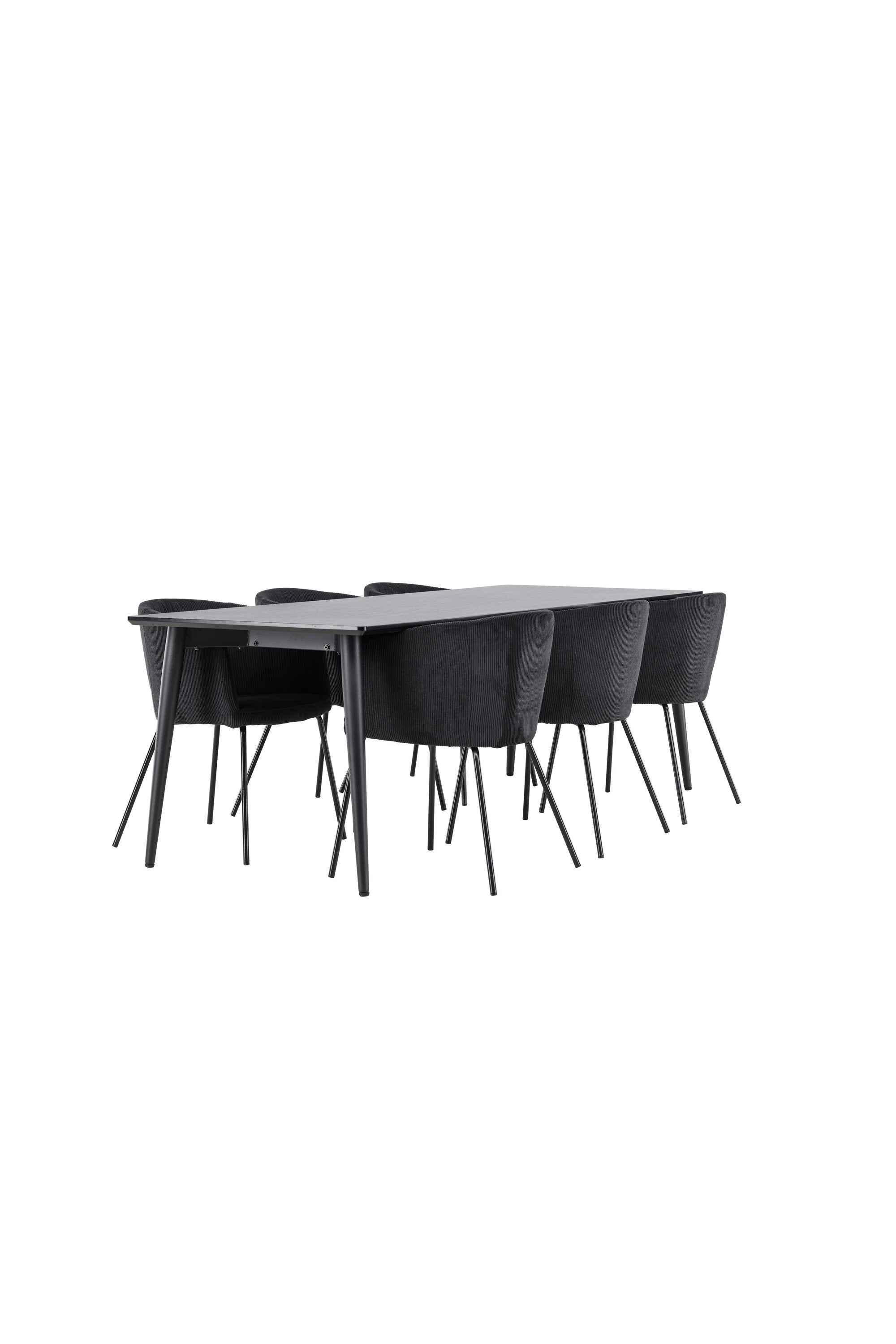 Ellis Matbord med Berit Matstol-GR Dining Set-Venture Home-peaceofhome.se