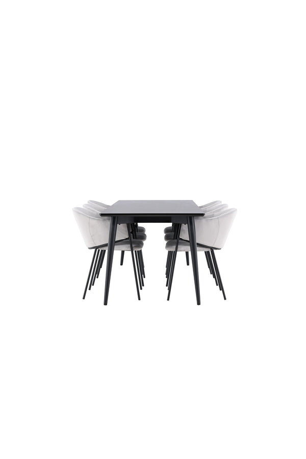 Ellis Matbord med Evelina Matstol-GR Dining Set-Venture Home-peaceofhome.se