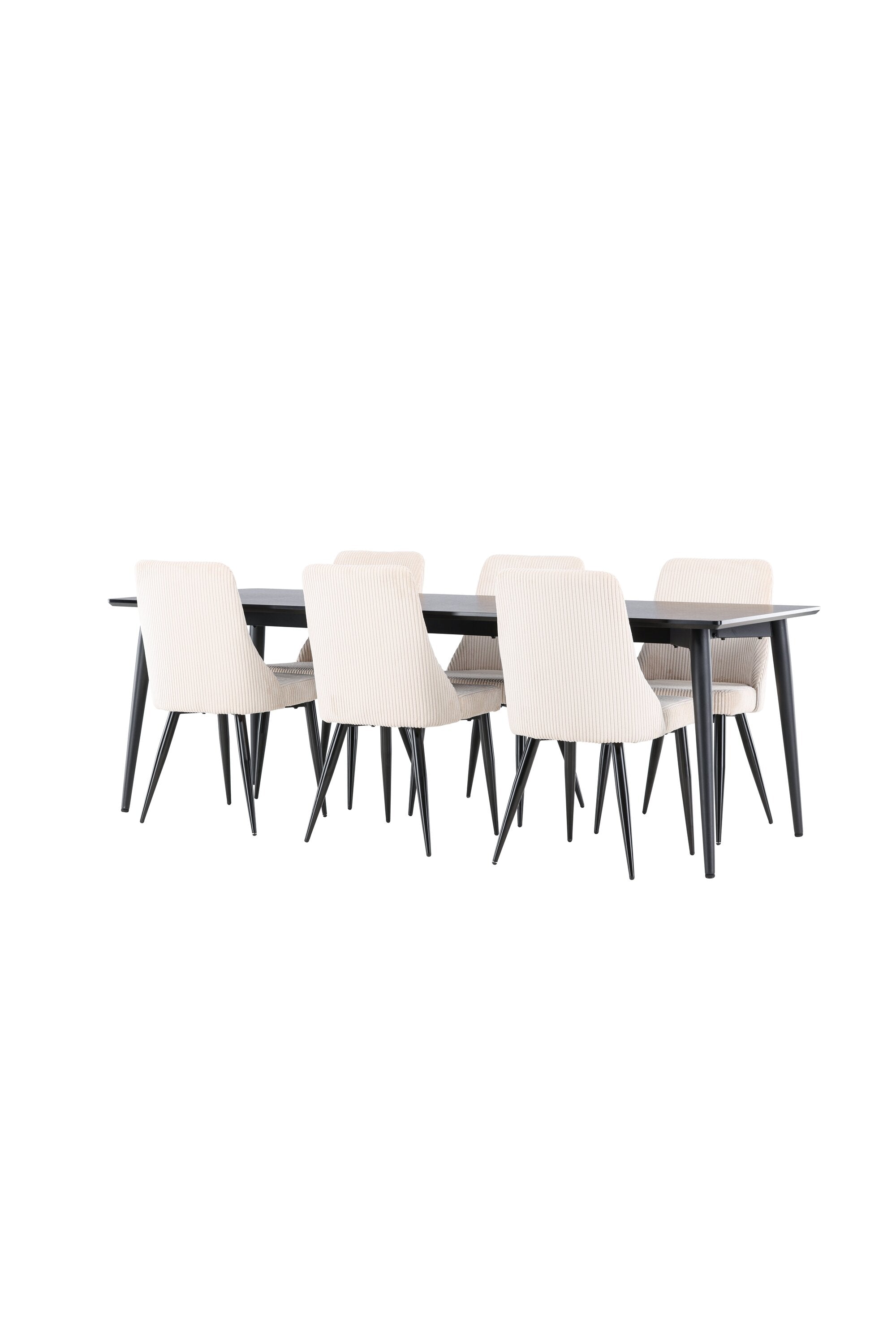 Ellis Matbord med Leone Matstol-GR Dining Set-Venture Home-peaceofhome.se