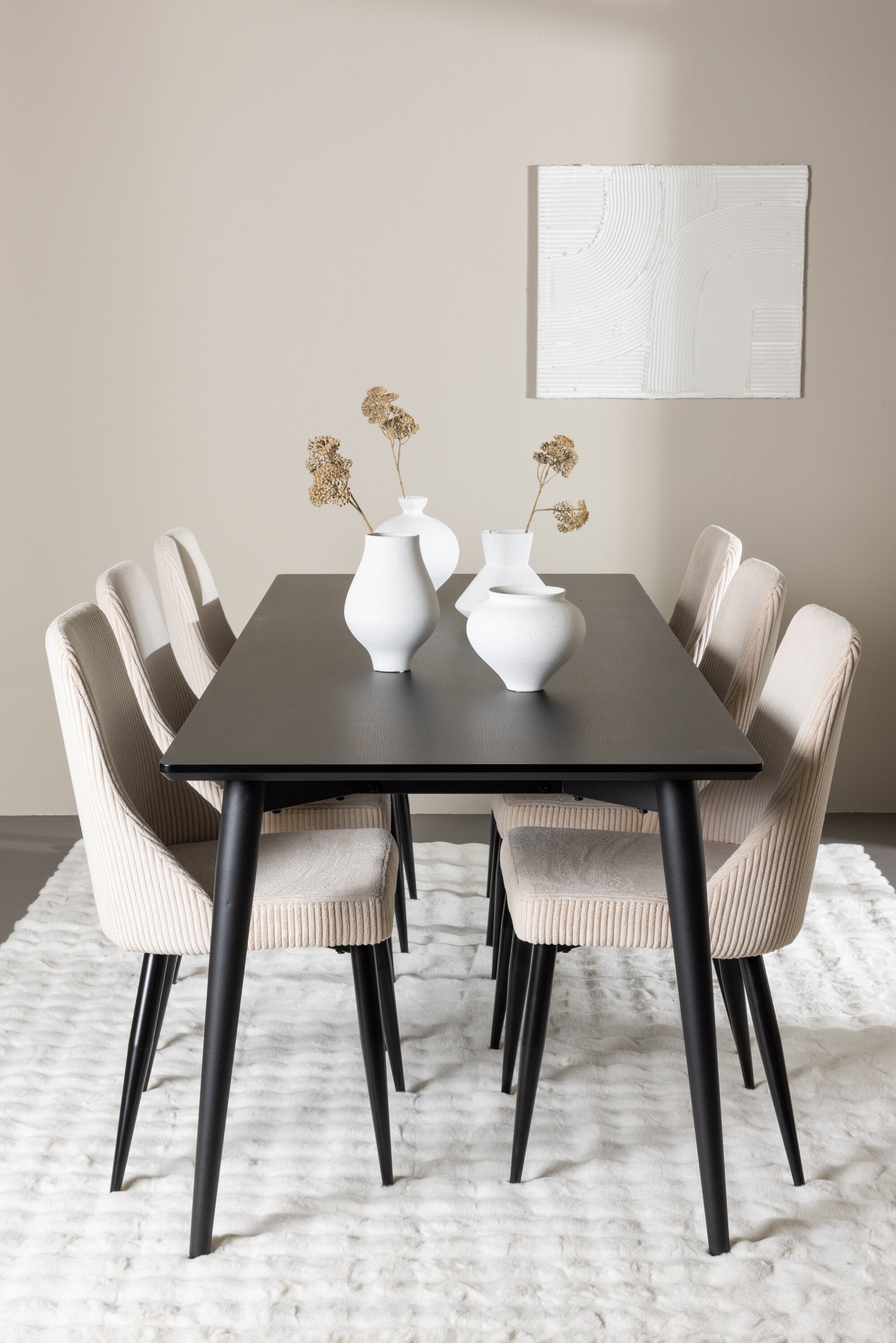 Ellis Matbord med Leone Matstol-GR Dining Set-Venture Home-peaceofhome.se