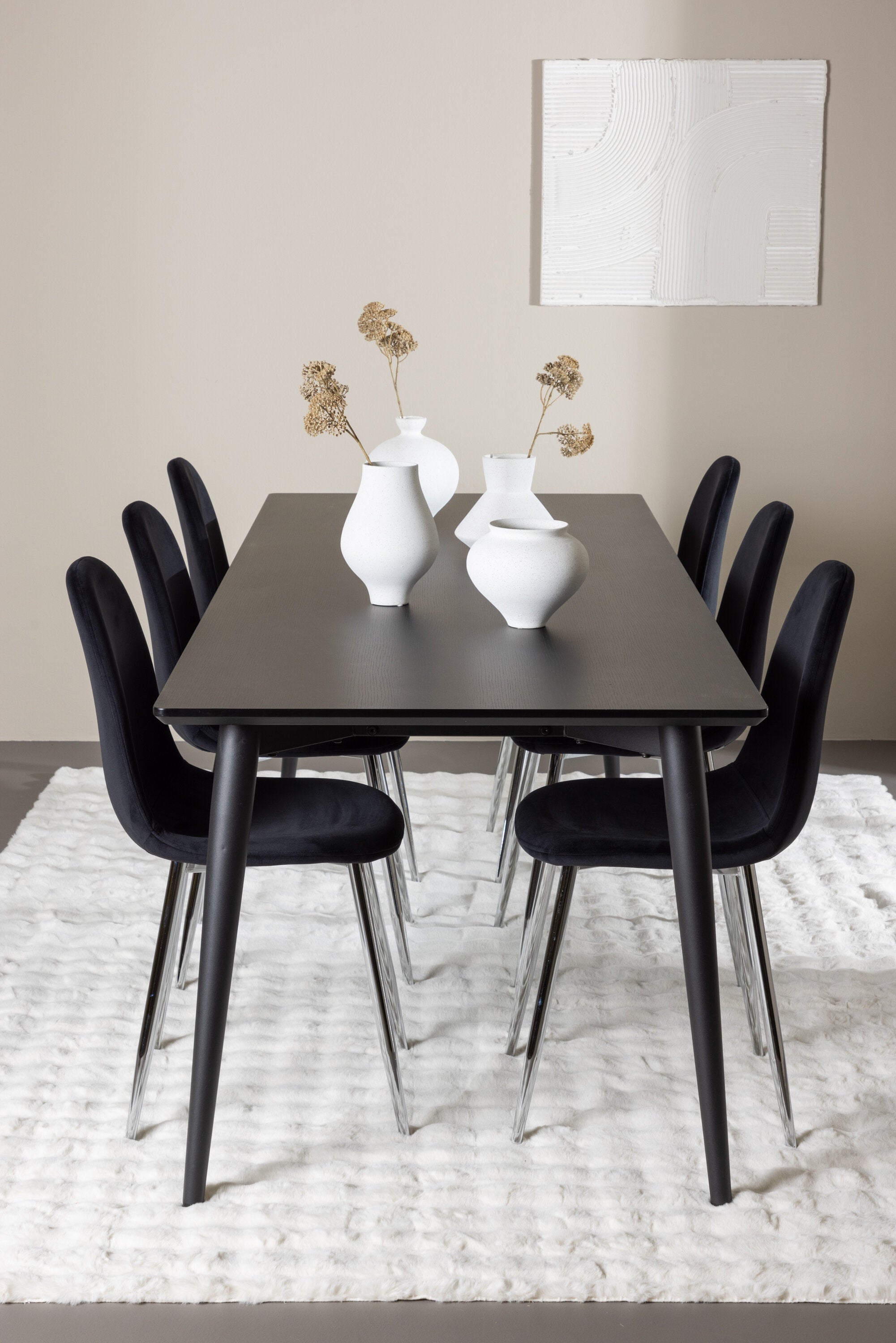 Ellis Matbord med Polar Matstol-GR Dining Set-Venture Home-peaceofhome.se