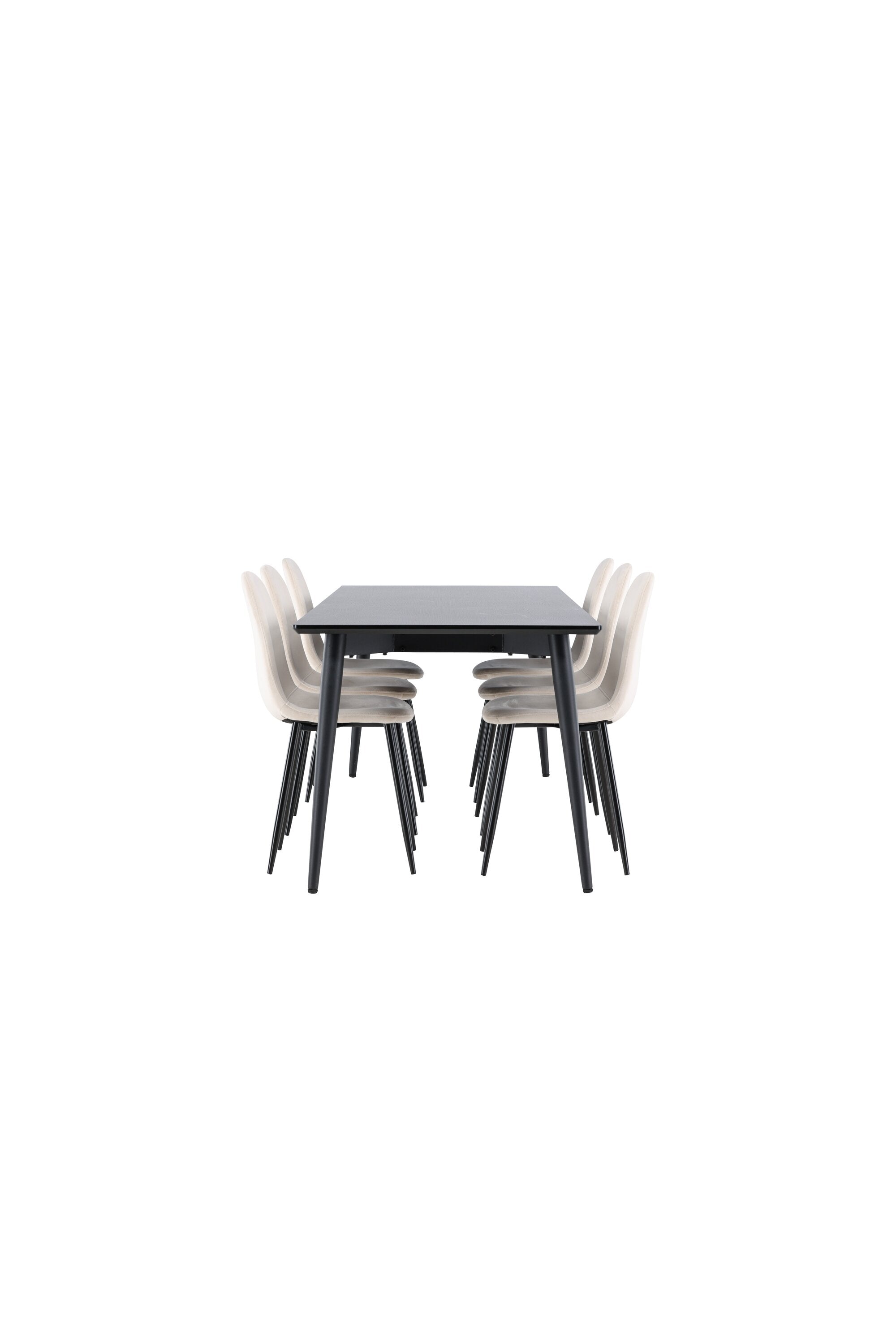 Ellis Matbord med Polar Matstol-GR Dining Set-Venture Home-peaceofhome.se