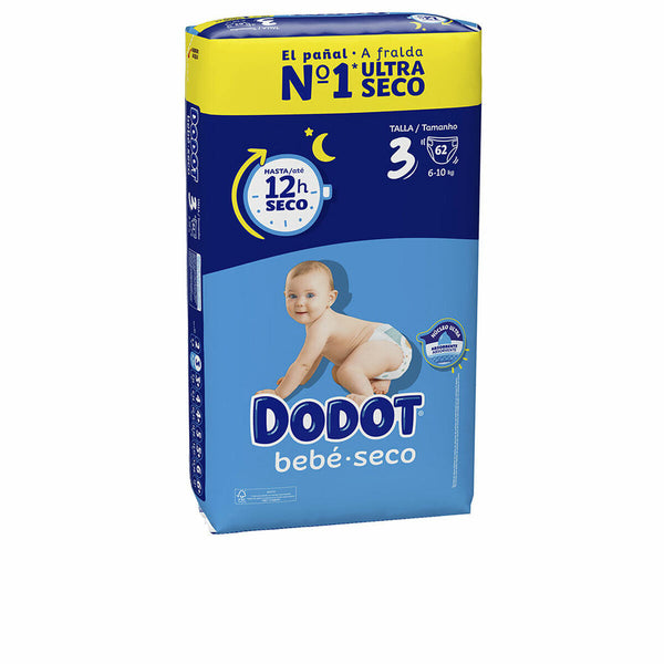 Engångsblöjor Dodot Dodot Etapas 6-10 kg (62 antal)-Hälsa och personlig vård, Barn och barnomsorg-Dodot-peaceofhome.se