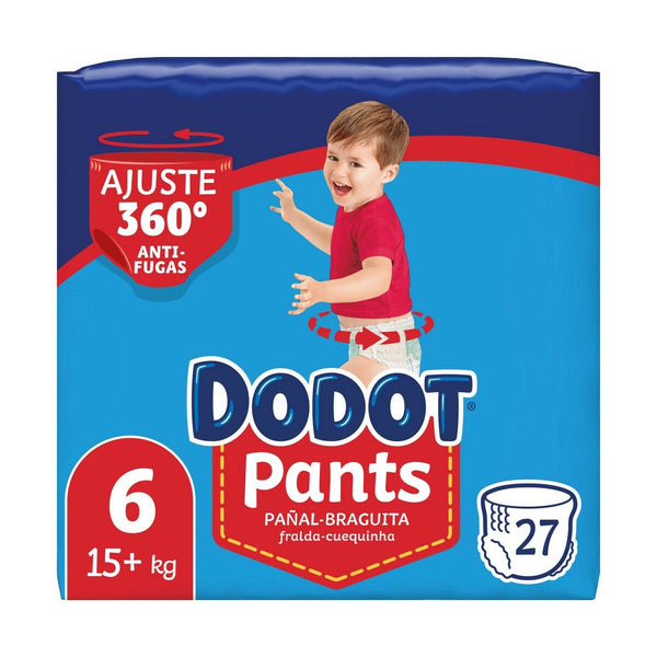 Engångsblöjor Dodot Dodot Pants 15+ kg Storlek 6 27 antal-Hälsa och personlig vård, Barn och barnomsorg-Dodot-peaceofhome.se