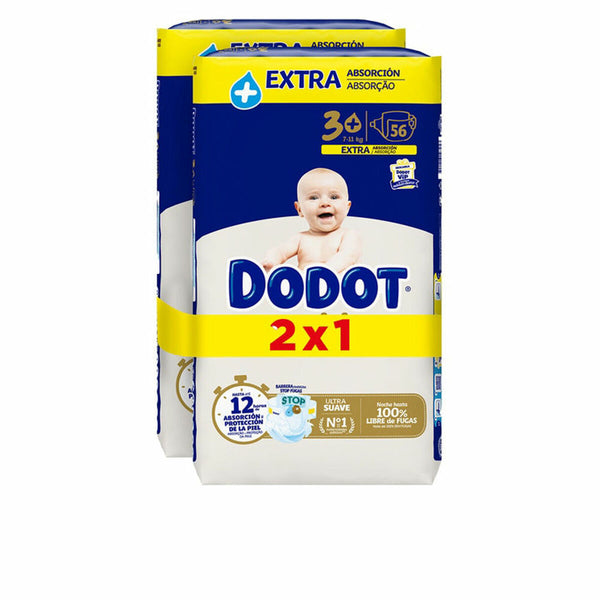 Engångsblöjor Dodot Sensitive Extra 3 6-10 kg (112 antal)-Hälsa och personlig vård, Barn och barnomsorg-Dodot-peaceofhome.se