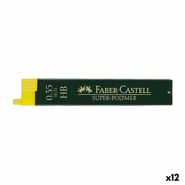 Ersättning till blyertspenna Faber-Castell Super-Polymer HB 0,3 mm (12 antal)-Kontor och Kontorsmaterial, Kulspetspennor, pennor och skrivverktyg-Faber-Castell-peaceofhome.se