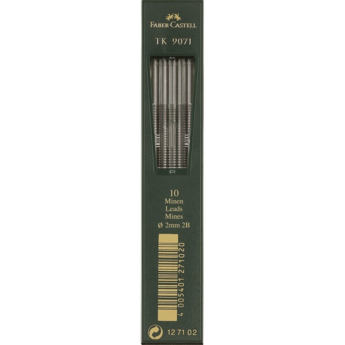 Ersättning till blyertspenna Faber-Castell TK 9071 2 mm (5 antal)-Kontor och Kontorsmaterial, Kulspetspennor, pennor och skrivverktyg-Faber-Castell-peaceofhome.se