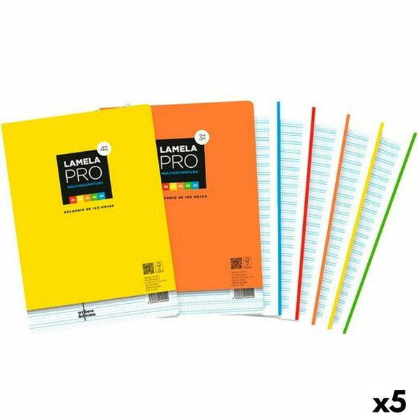 Ersättningsark Lamela Multicolour A4 100 Blad 4 mm (5 antal)-Kontor och Kontorsmaterial, Pappersprodukter för kontoret-Lamela-peaceofhome.se