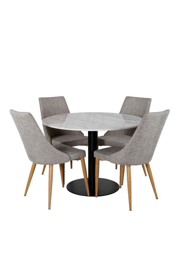 Estelle Rund Matgrupp-GR Dining Set-Venture Home-peaceofhome.se