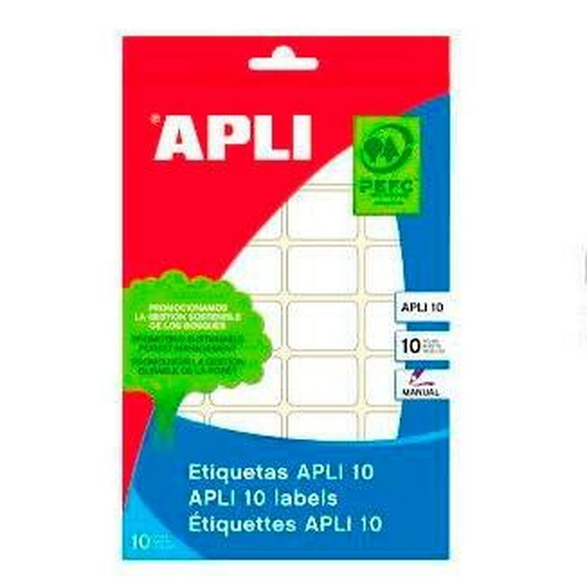 Etiketter Apli Vit Papper 10 Blad 20 x 50 mm (10 antal)-Kontor och Kontorsmaterial, Kontorsmaterial-Apli-peaceofhome.se