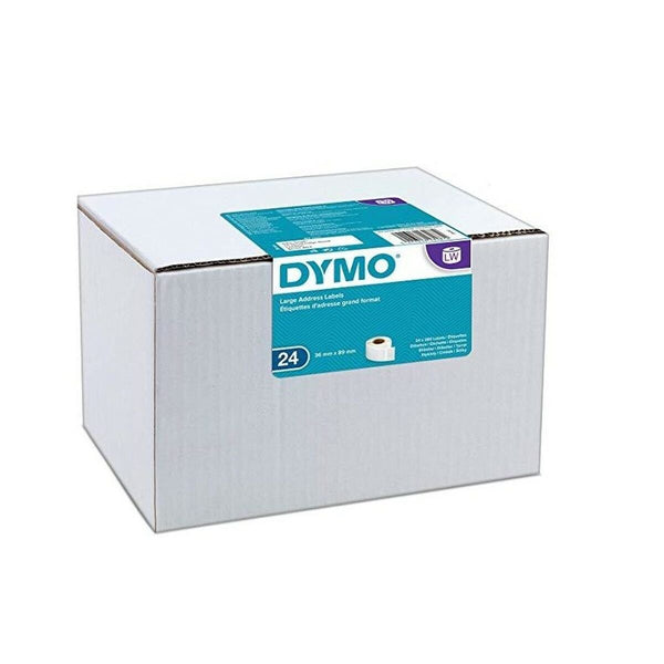 Etiketter på rulle Dymo 36 x 89 mm Vit-Kontor och Kontorsmaterial, Kontorselektronik-Dymo-peaceofhome.se