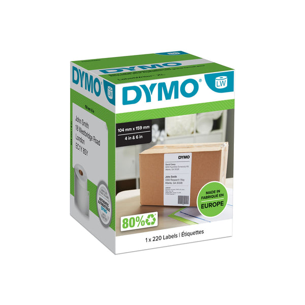 Etiketter på rulle Dymo S0904980 Vit Svart/Vit-Kontor och Kontorsmaterial, Kontorsmaterial-Dymo-peaceofhome.se