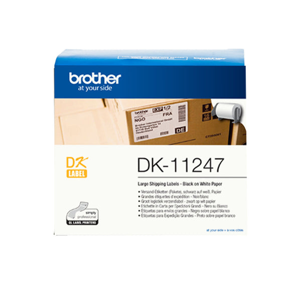 Etiketter till Skrivare Brother DK-11247 Vit Svart/Vit Papper-Kontor och Kontorsmaterial, Kontorsmaterial-Brother-peaceofhome.se