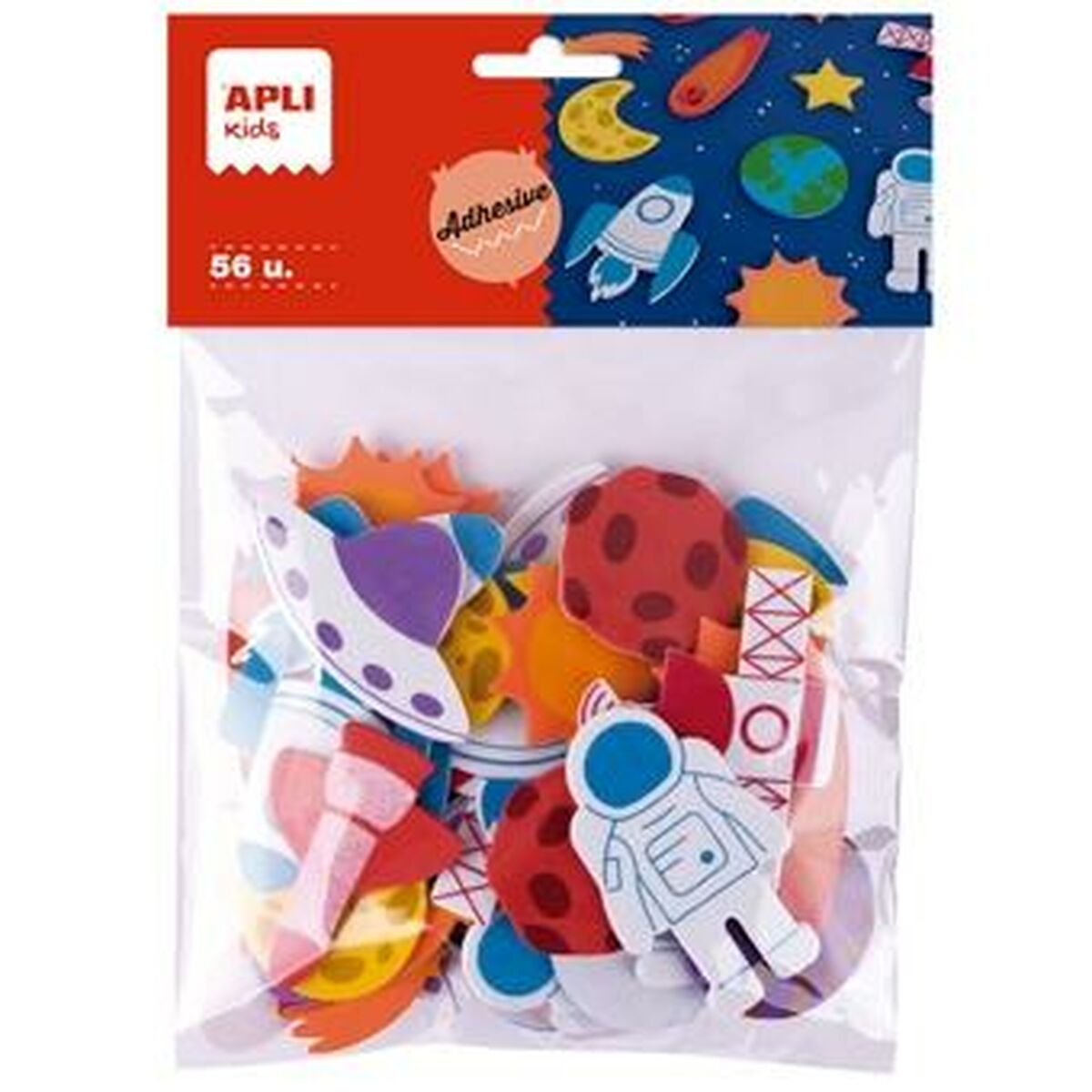 Eva-gummi Apli Multicolour Eva-gummi Rymden (5 antal)-Kontor och Kontorsmaterial, Pappersprodukter för kontoret-Apli-peaceofhome.se