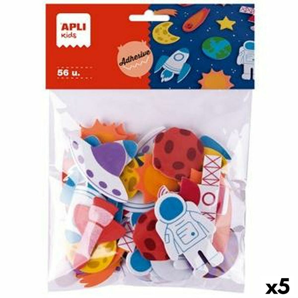 Eva-gummi Apli Multicolour Eva-gummi Rymden (5 antal)-Kontor och Kontorsmaterial, Pappersprodukter för kontoret-Apli-peaceofhome.se