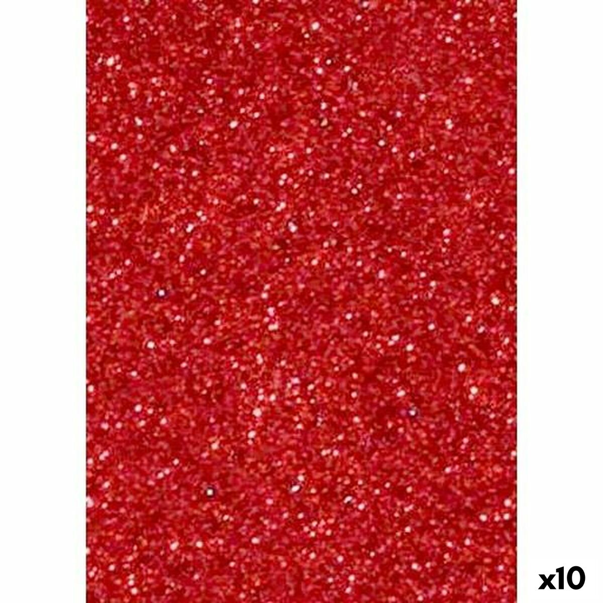 Eva-gummi Fama Röd 50 x 70 cm Glitter (10 antal)-Kontor och Kontorsmaterial, Pappersprodukter för kontoret-Fama-peaceofhome.se