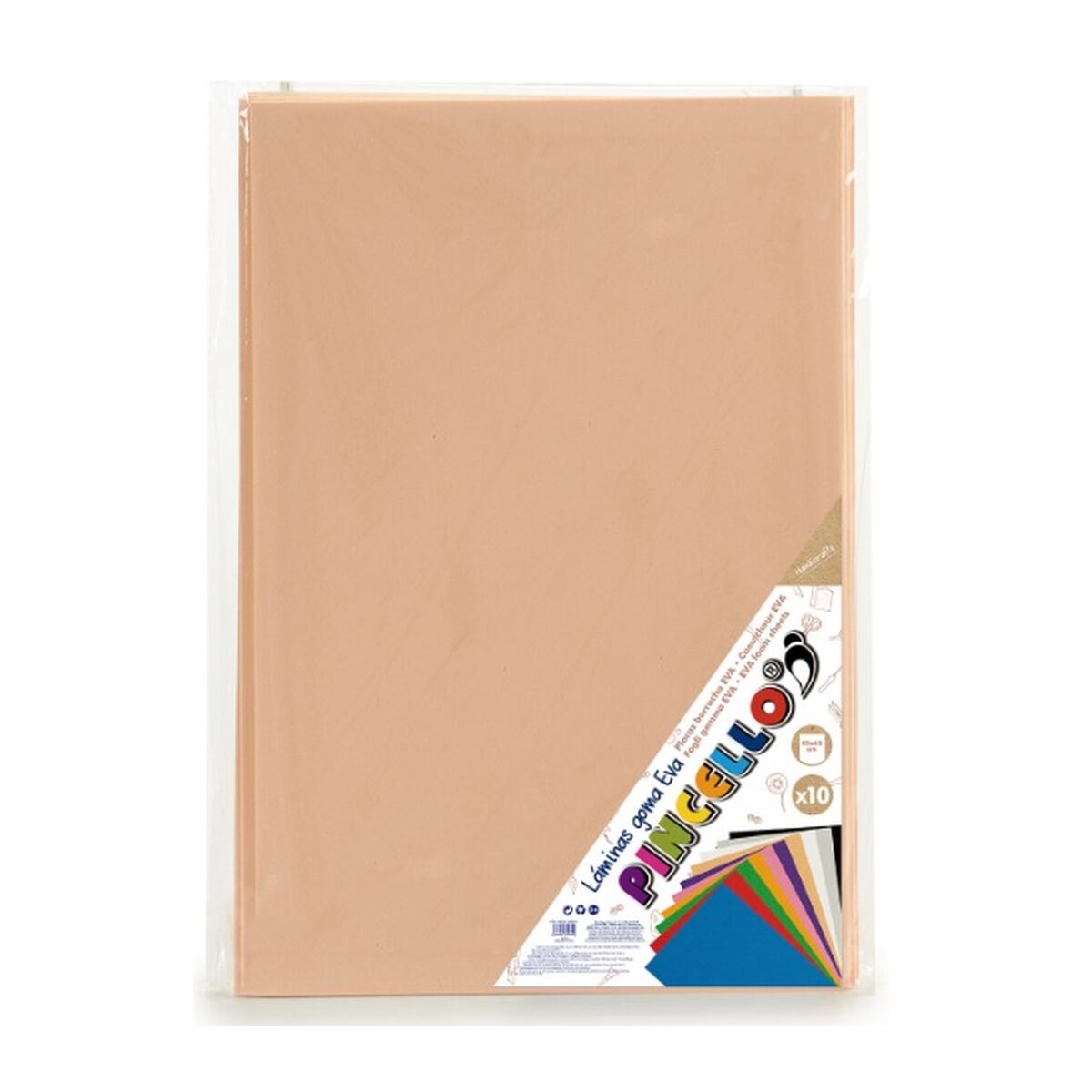 Eva-gummi Pincello 1804048-018 1804048-018 Kött 65 x 0,2 x 45 cm (12 antal)-Kontor och Kontorsmaterial, Pappersprodukter för kontoret-Pincello-peaceofhome.se