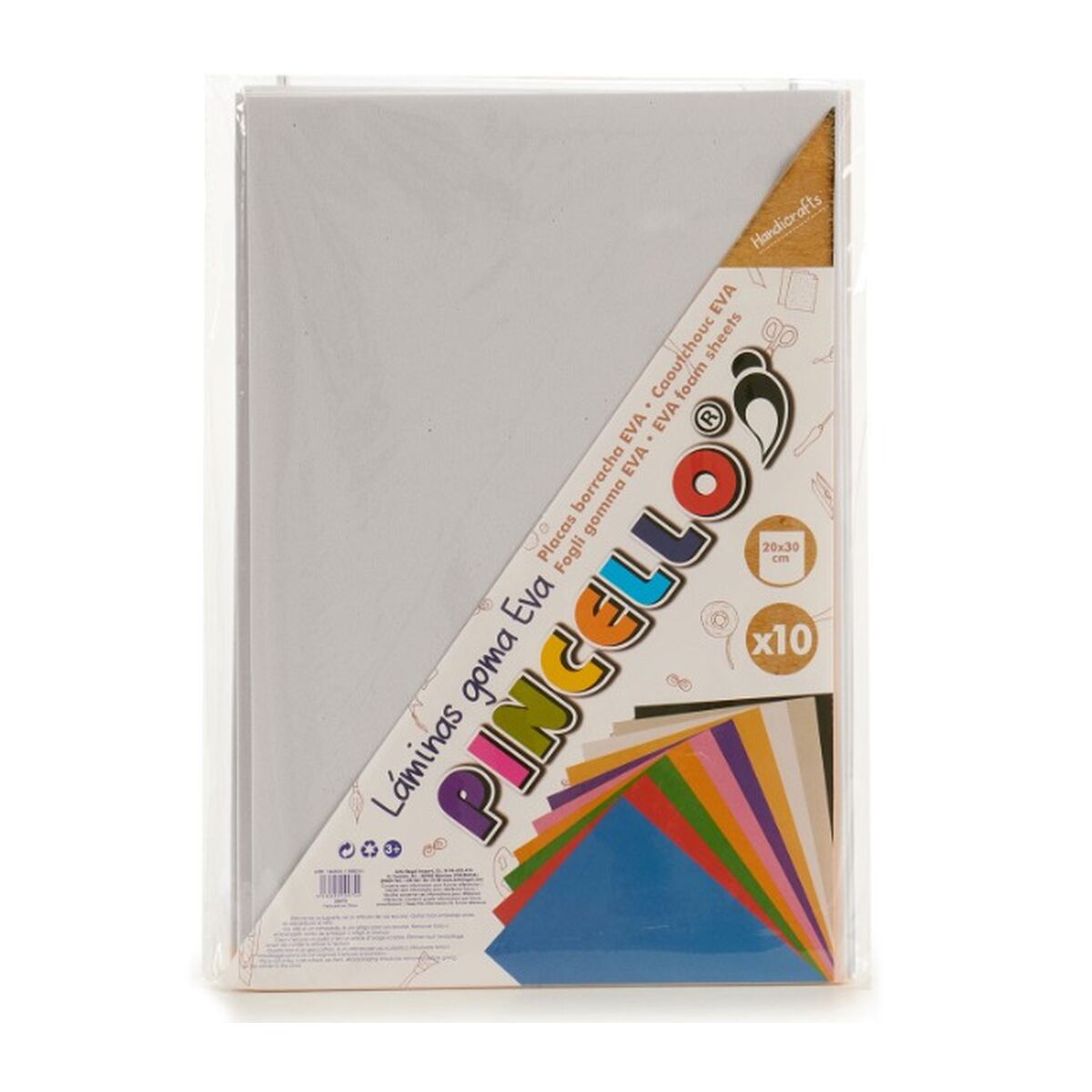 Eva-gummi Pincello 1804049-012 1804049-012 Vit 30 x 2 x 20 cm (24 antal)-Kontor och Kontorsmaterial, Pappersprodukter för kontoret-Pincello-peaceofhome.se