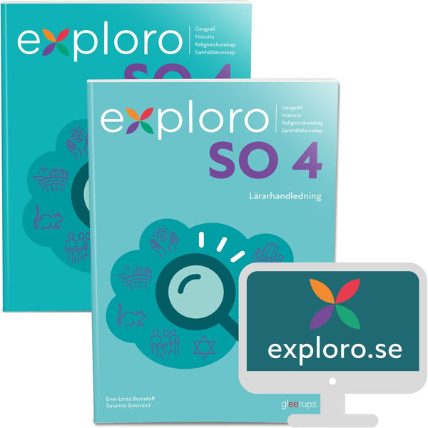 Exploro SO åk 4, lärarpaket, inkl exploro.se, lärarlic, 12 m (OBS! Endast för lärare)-Digitala böcker-Gleerups Utbildning AB-peaceofhome.se