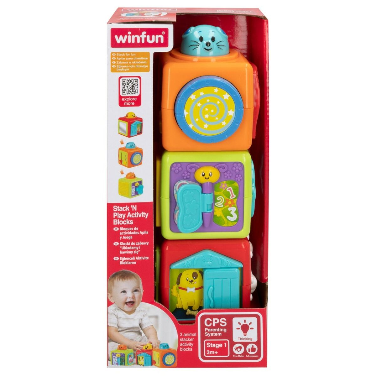Färdighetsspel för bebisar Winfun 3 Delar 8 x 24,5 x 8 cm (6 antal)-Bebis, Leksaker för småbarn-Winfun-peaceofhome.se