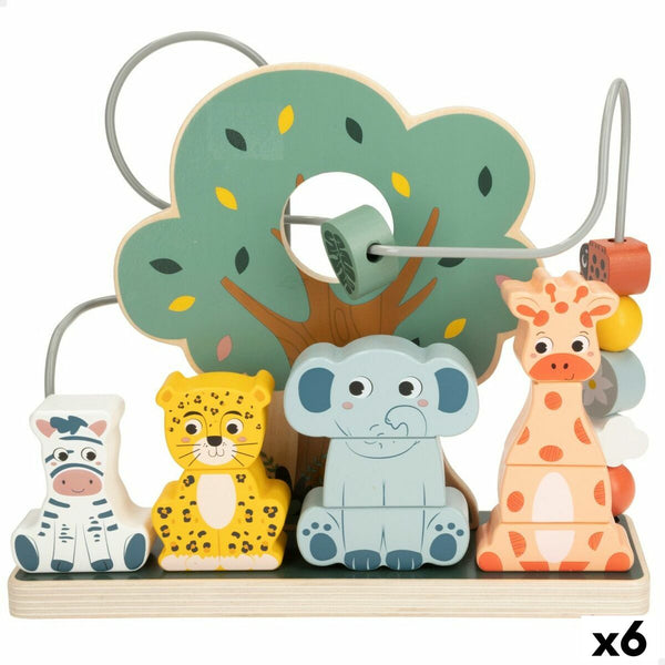Färdighetsspel för bebisar Woomax djur 25 x 22 x 10 cm (6 antal)-Bebis, Leksaker för småbarn-Woomax-peaceofhome.se