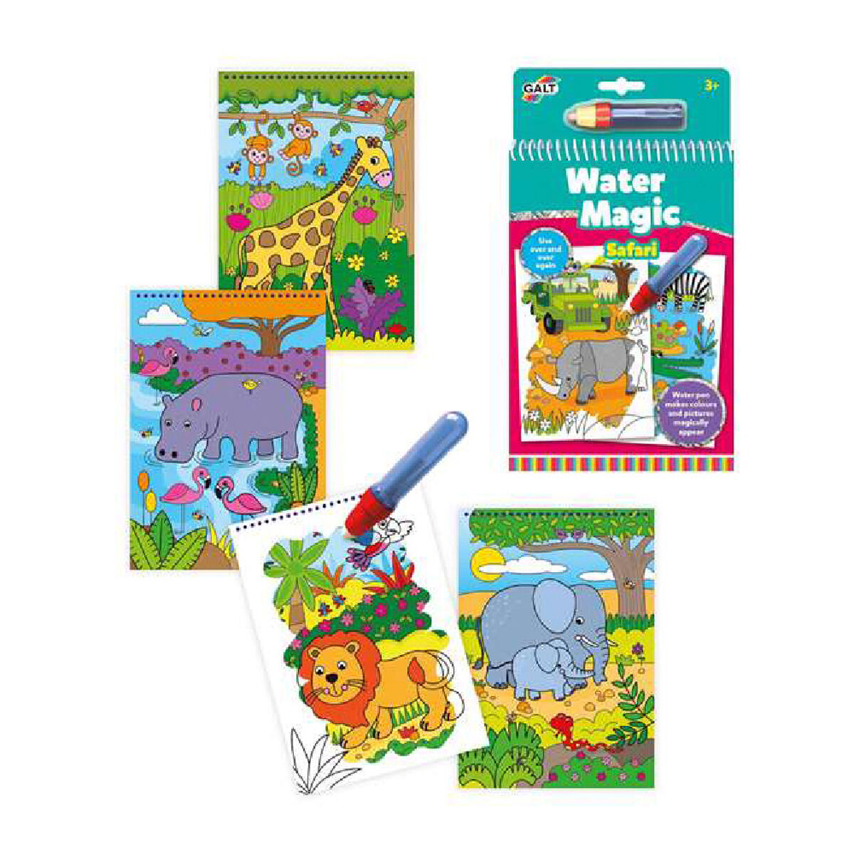 Färgläggningsbok Water Magic Diset A3079H-Leksaker och spel, Kreativa aktiviteter-Diset-peaceofhome.se