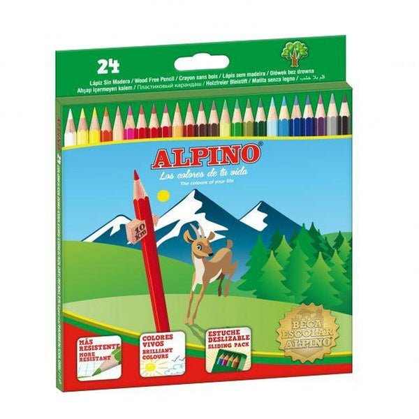 Färgpennor Alpino AL010658 Multicolour 24 Delar-Kontor och Kontorsmaterial, konst och hantverk-Alpino-peaceofhome.se