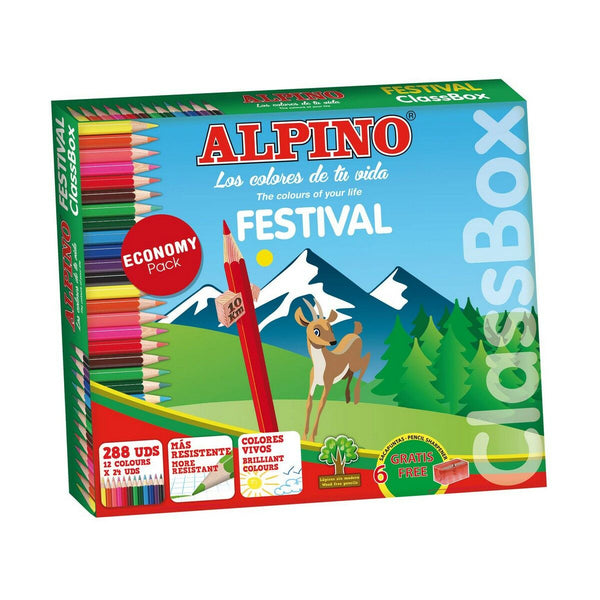 Färgpennor Alpino Festival 288 antal Multicolour-Kontor och Kontorsmaterial, konst och hantverk-Alpino-peaceofhome.se