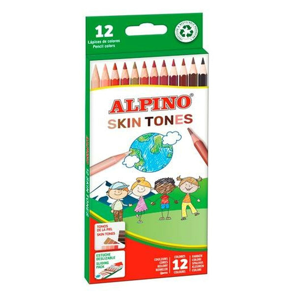 Färgpennor Alpino Multicolour 12 Delar-Kontor och Kontorsmaterial, konst och hantverk-Alpino-peaceofhome.se