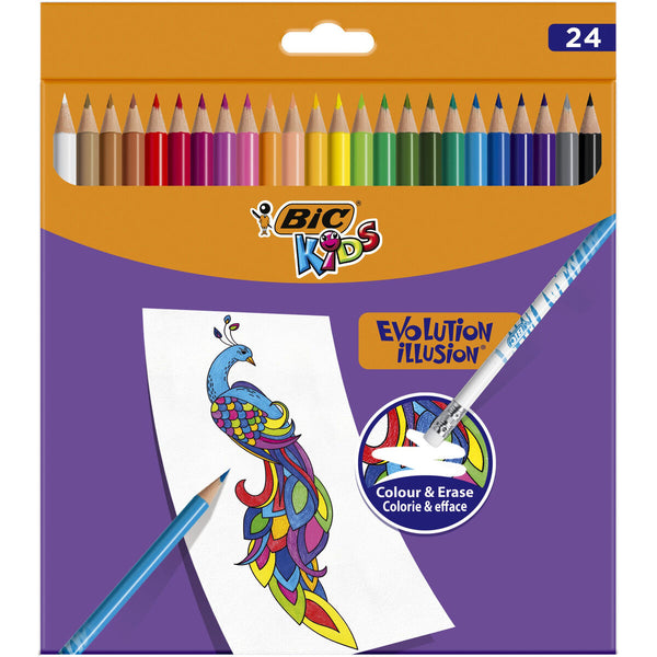 Färgpennor Bic 987869 Multicolour Raderbar 24 Delar-Kontor och Kontorsmaterial, konst och hantverk-Bic-peaceofhome.se