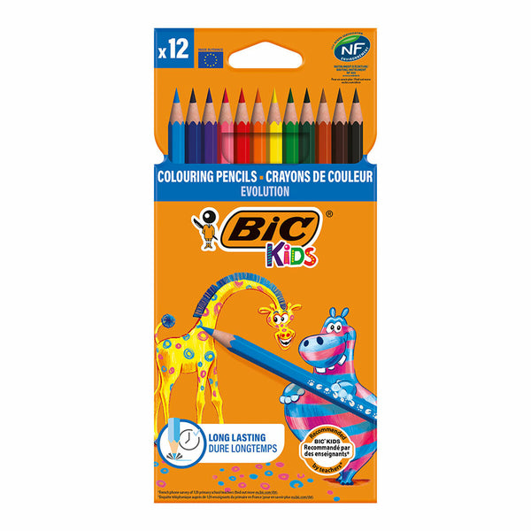 Färgpennor Bic Multicolour 12 Delar-Kontor och Kontorsmaterial, konst och hantverk-Bic-peaceofhome.se