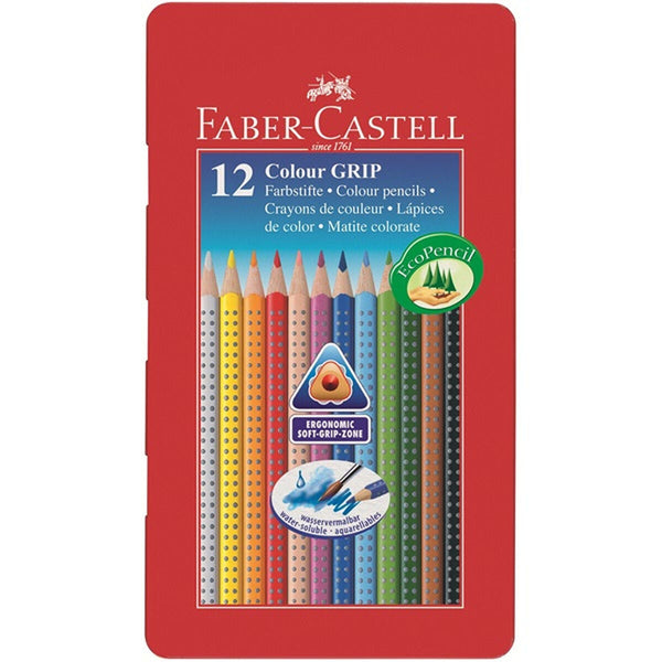 Färgpennor Faber-Castell 112413 Multicolour (12 Delar)-Kontor och Kontorsmaterial, konst och hantverk-Faber-Castell-peaceofhome.se
