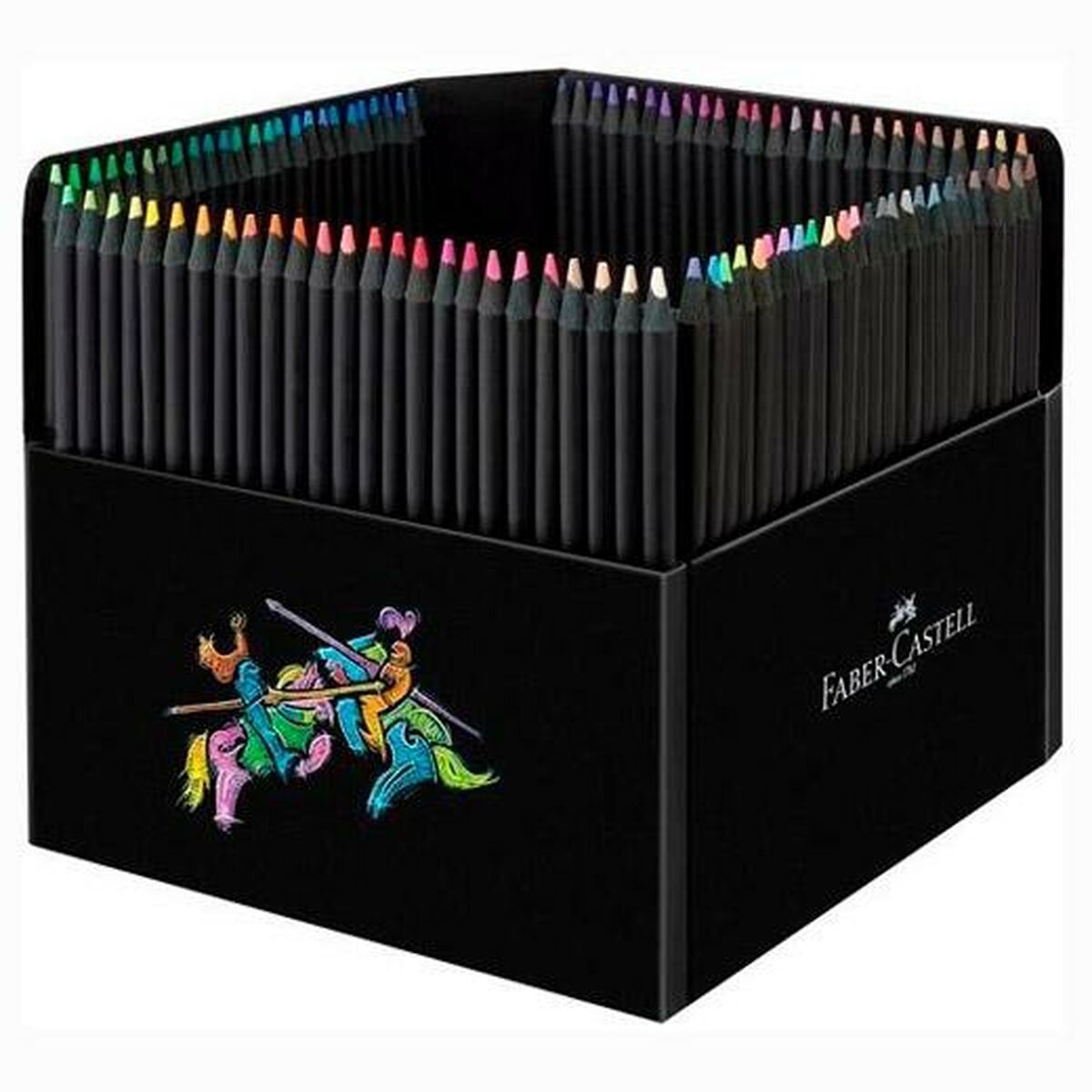 Färgpennor Faber-Castell Black Edition Multicolour (6 antal)-Kontor och Kontorsmaterial, konst och hantverk-Faber-Castell-peaceofhome.se