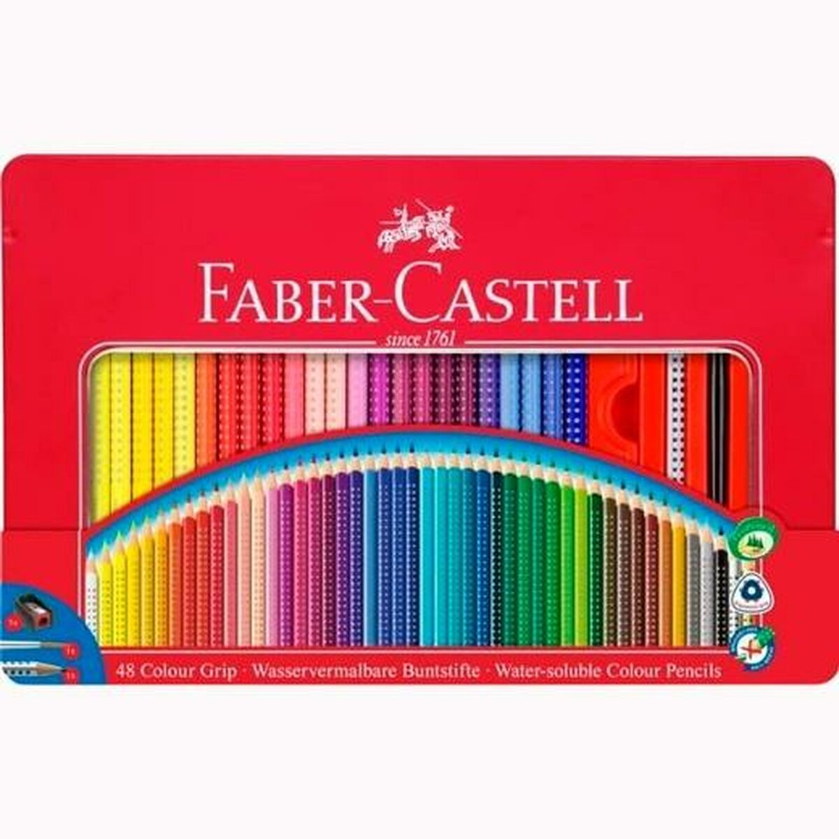 Färgpennor Faber-Castell Multicolour (15 antal)-Kontor och Kontorsmaterial, konst och hantverk-Faber-Castell-peaceofhome.se