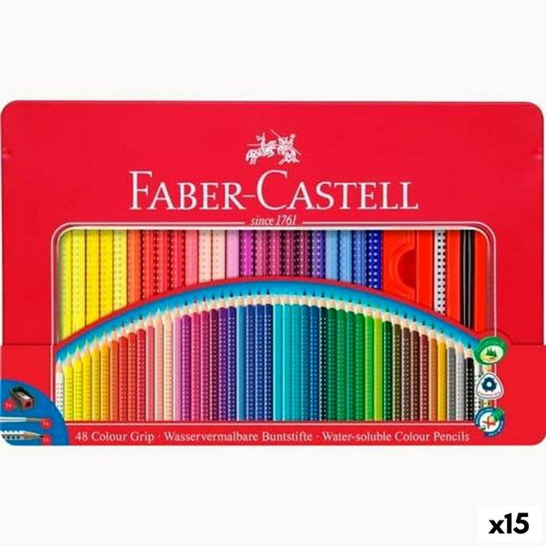 Färgpennor Faber-Castell Multicolour (15 antal)-Kontor och Kontorsmaterial, konst och hantverk-Faber-Castell-peaceofhome.se