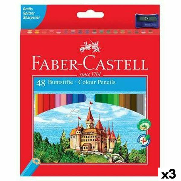 Färgpennor Faber-Castell Multicolour 3 Delar-Kontor och Kontorsmaterial, konst och hantverk-Faber-Castell-peaceofhome.se